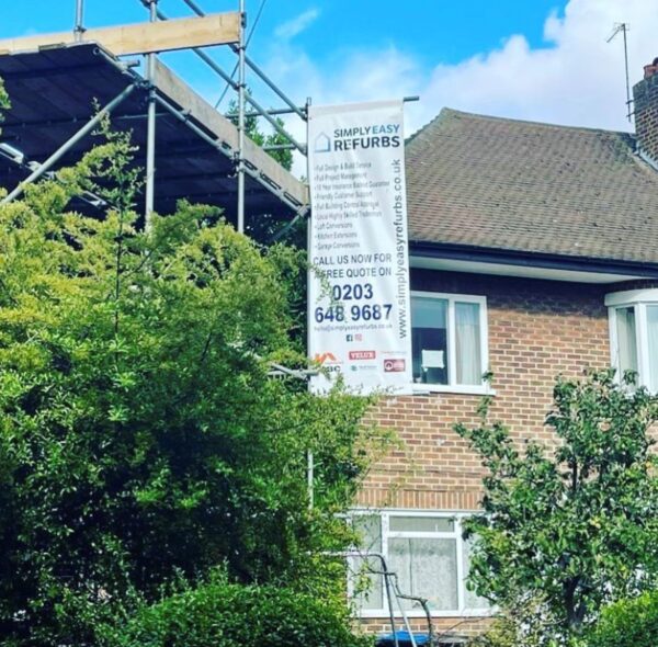 Double Sided Scaffoling Banner B