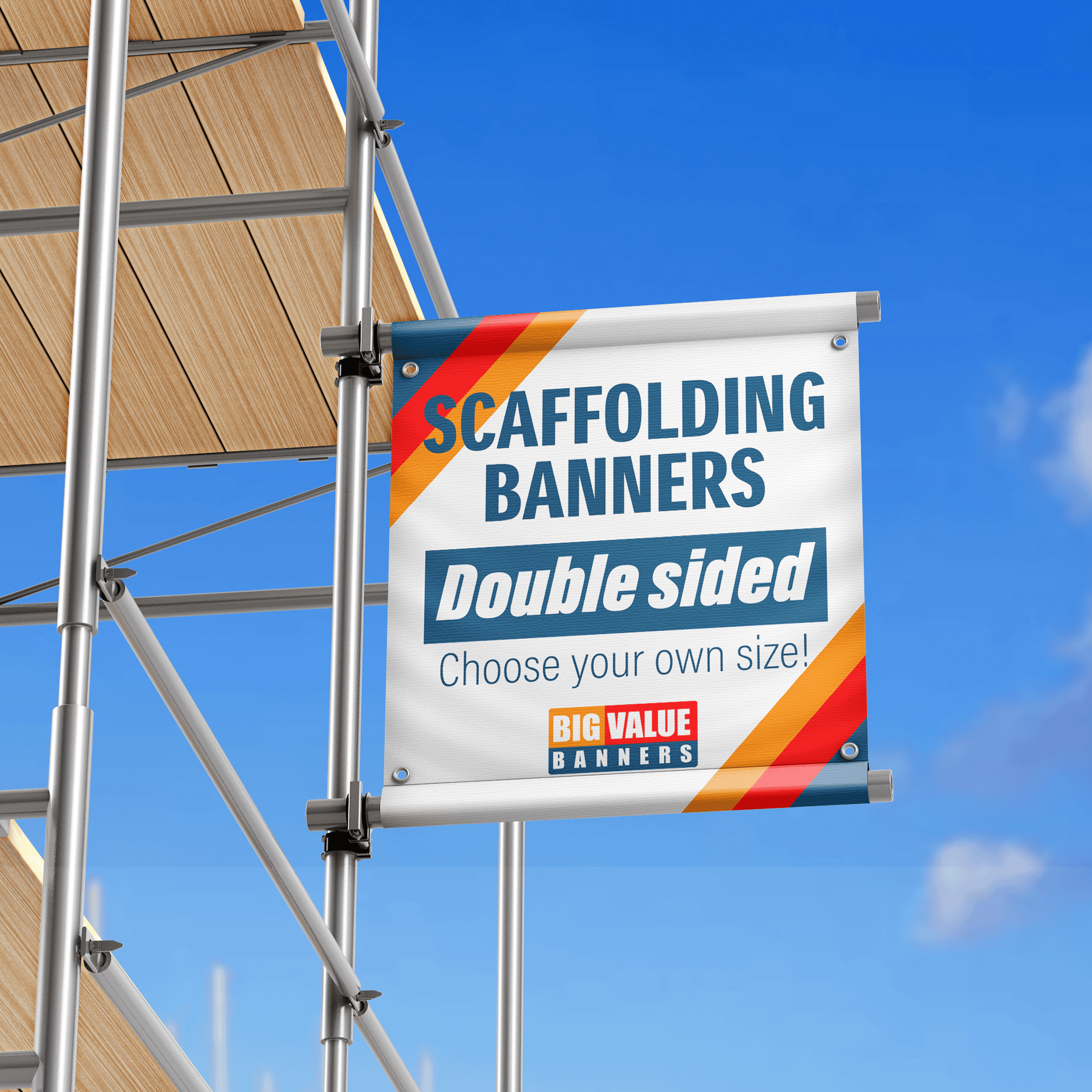 double sided 72x72 Double Sided Scaffolding Banner - Choose your own size! - Image 1