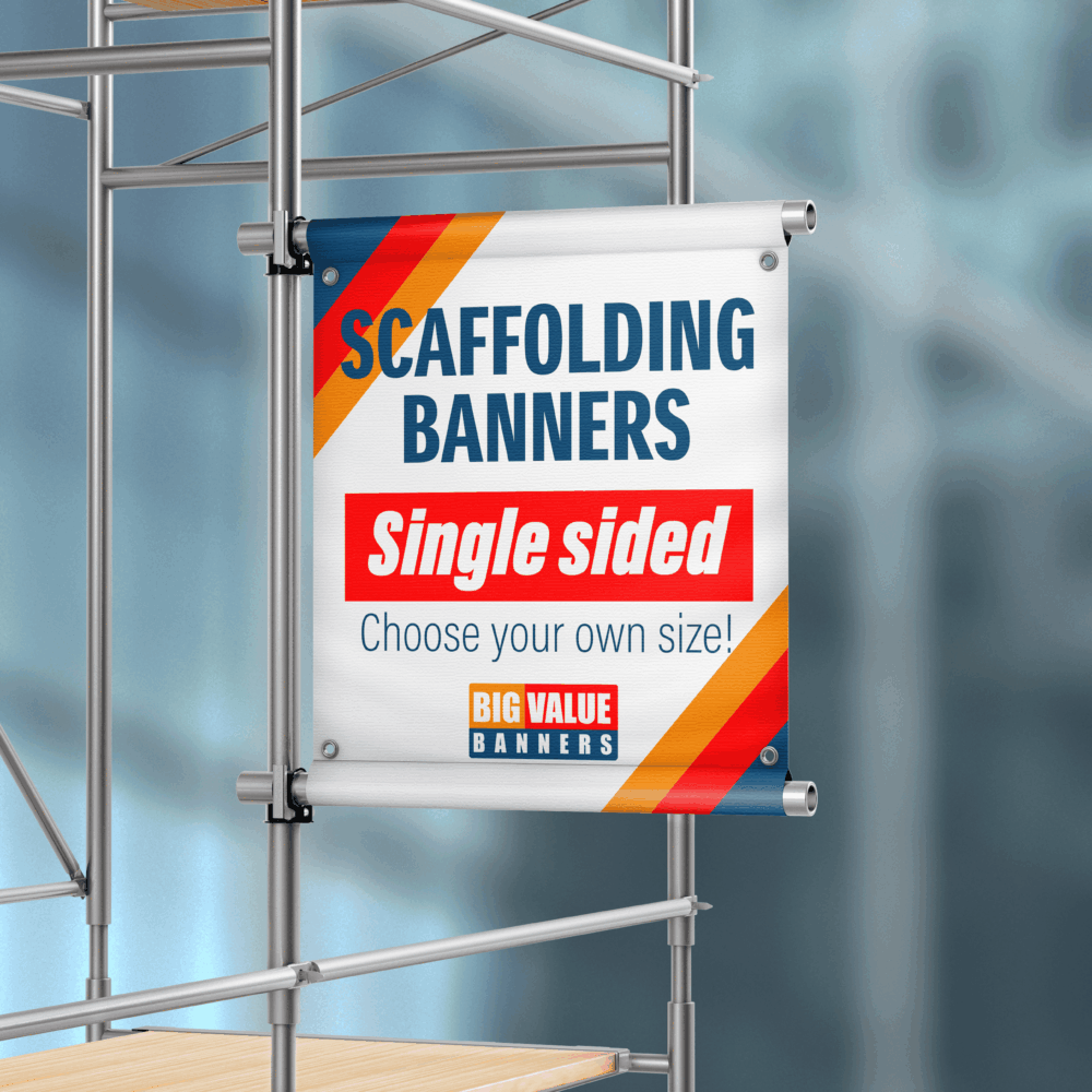 single sided 72x72 Single Sided Scaffolding Banner - Choose your own size! - Image 1