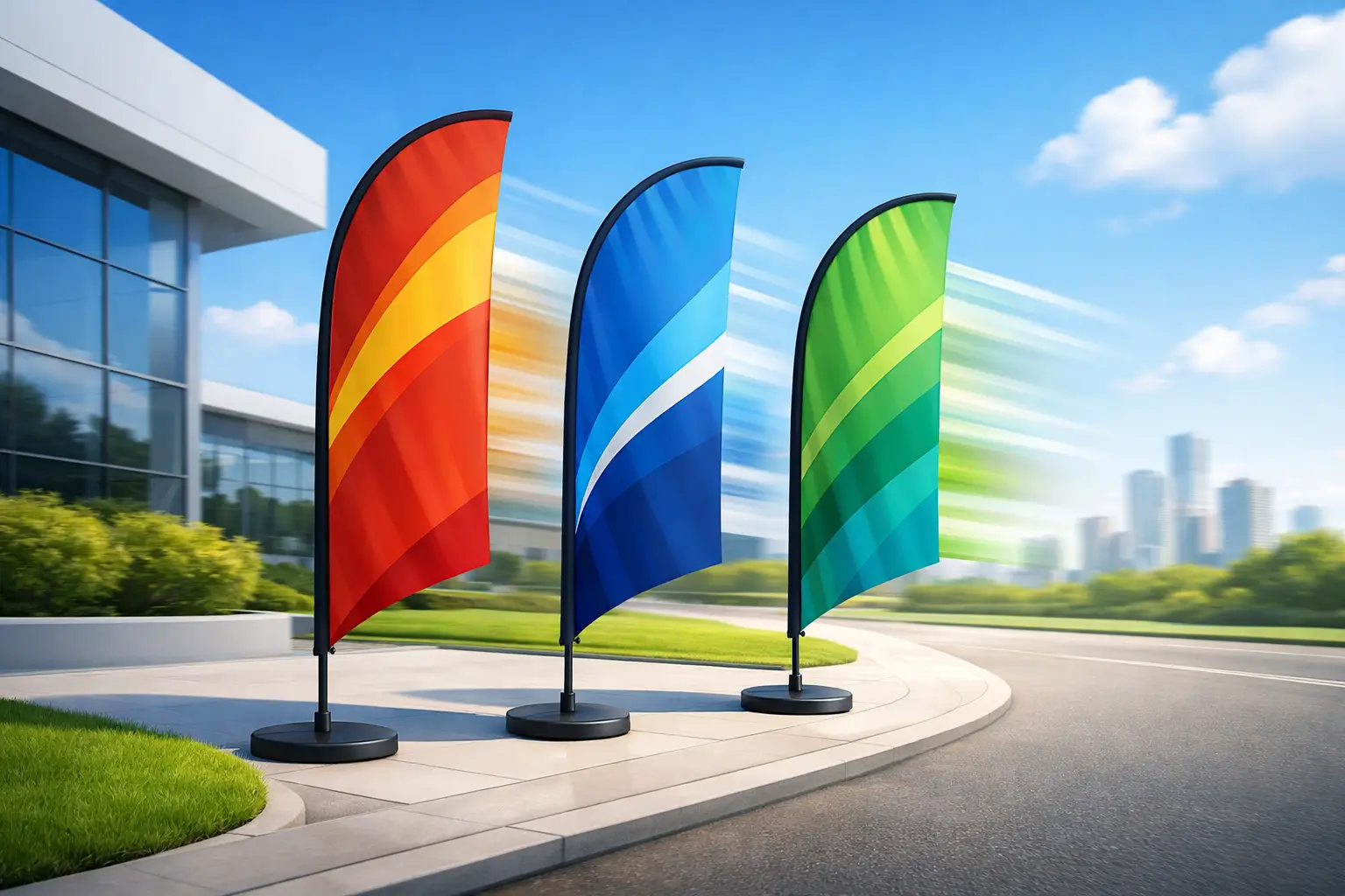 Printed Feather Flags for Fast Outdoor Impact