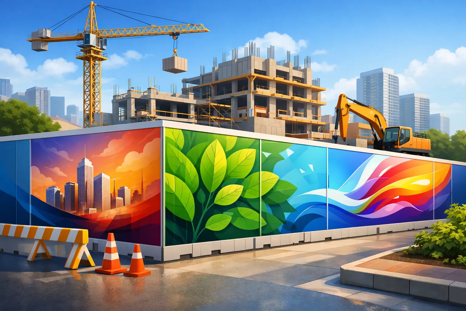 Construction Hoarding Graphics That Earn Their Space
