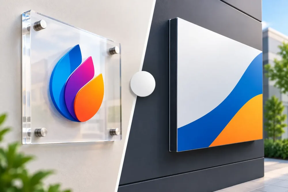 Acrylic Versus Dibond for Business Signs